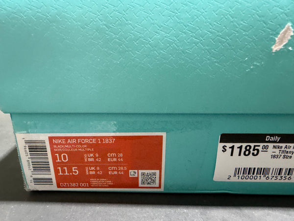 Nike Air Force 1 Low - Tiffany & CO. 1837 Size 10