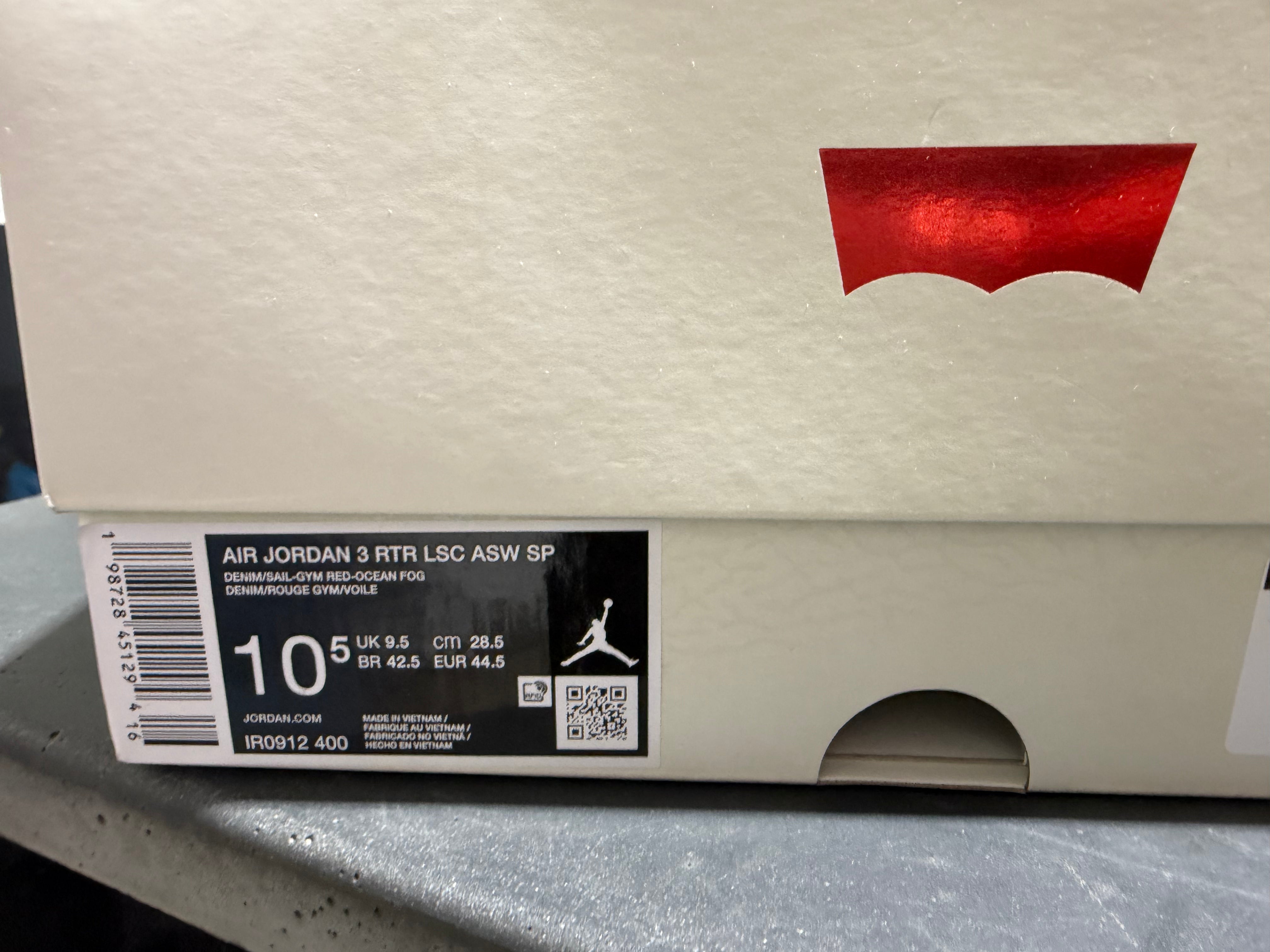 Air Jordan 3 Retro - Levi’s All-Star Size 10.5