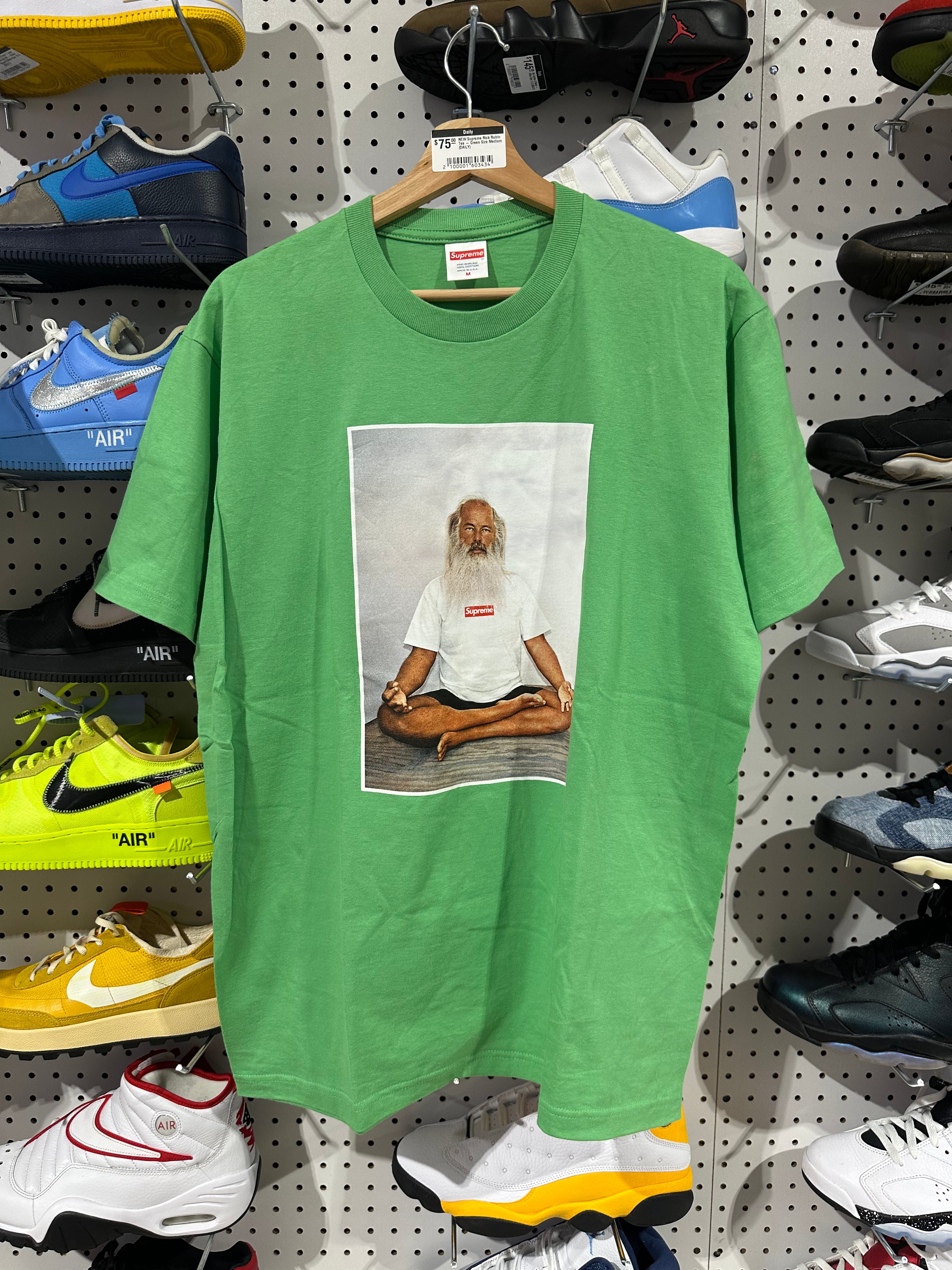 NEW Supreme Rick Rubin Tee - Green Size Medium