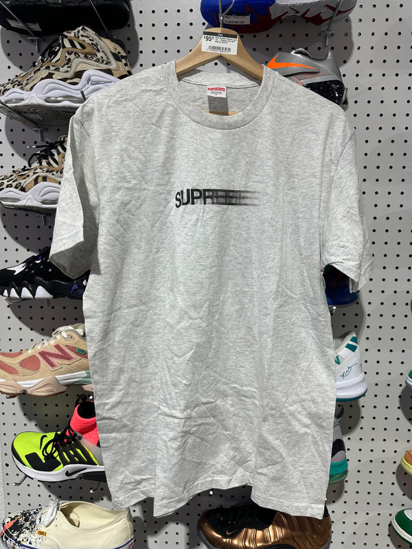 NEW Supreme Motion Logo Tee - Heather Grey Size Medium