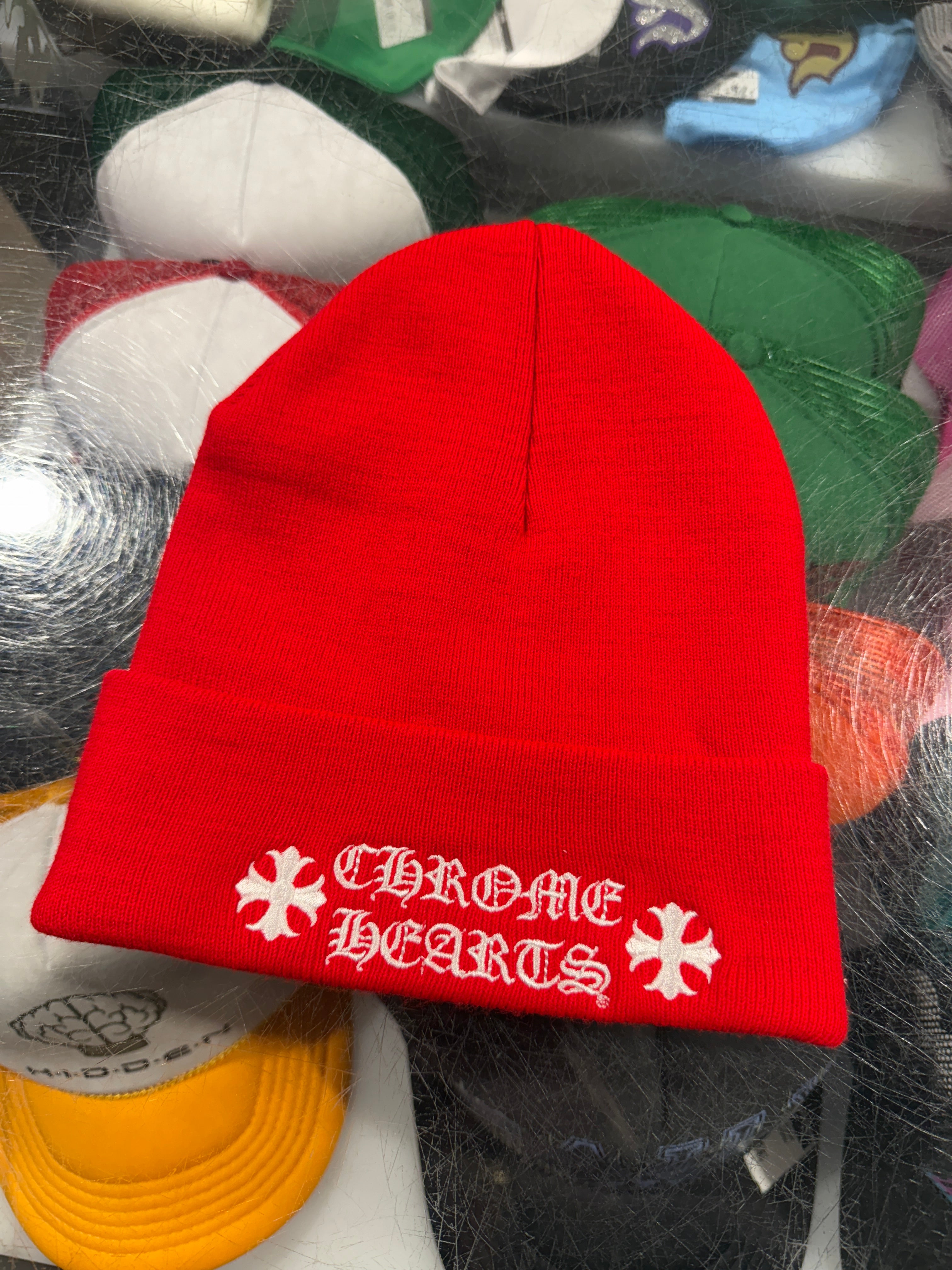 NEW Chrome Hearts Beanie - Red