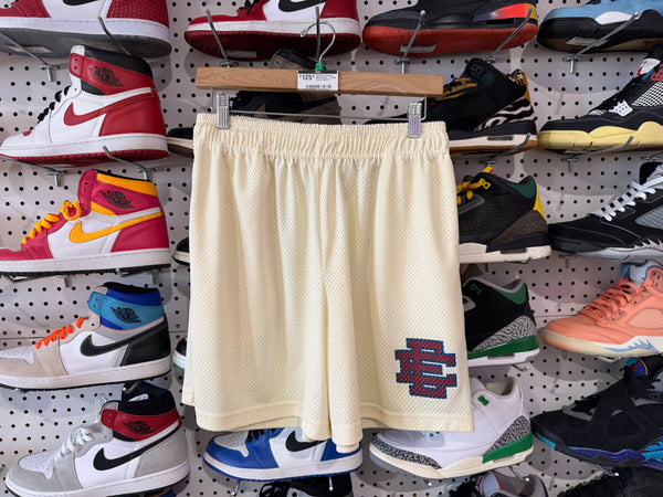 NEW Eric Emanuel Mesh Shorts - Cream Size XL
