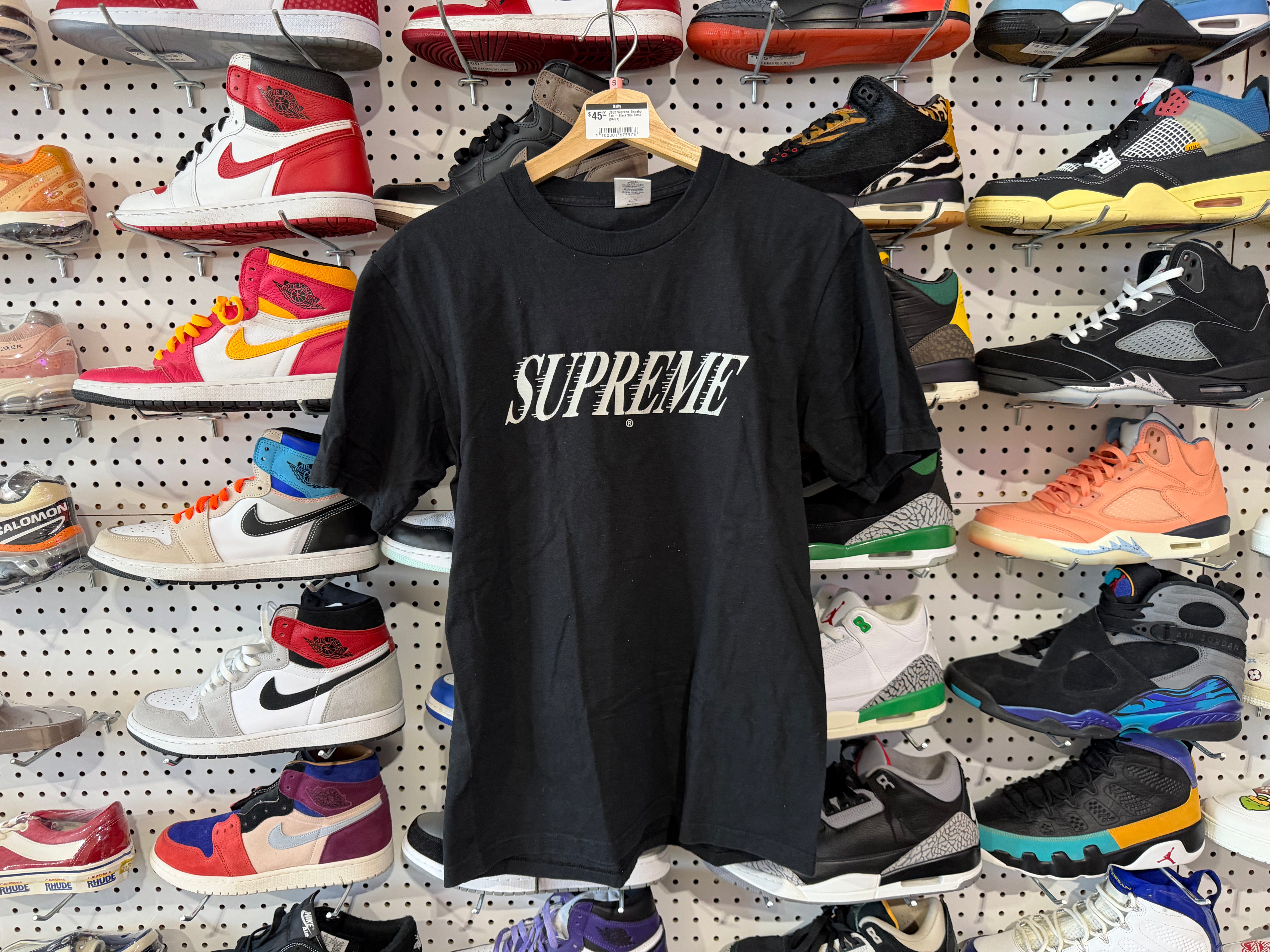 USED Supreme Slapshot Tee - Black Size Small