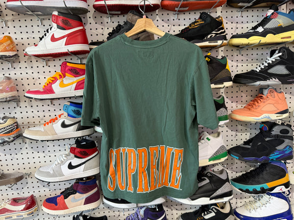 USED Supreme Cracked Sketch Tee - Green Size Small