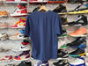 USED Supreme Embroidered Logo Tee - Navy Size Small