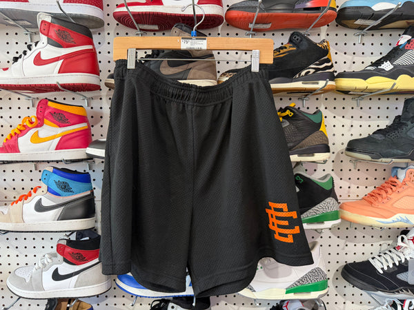 USED Eric Emanuel EE Basic Shorts - Black/Orange Size XXL