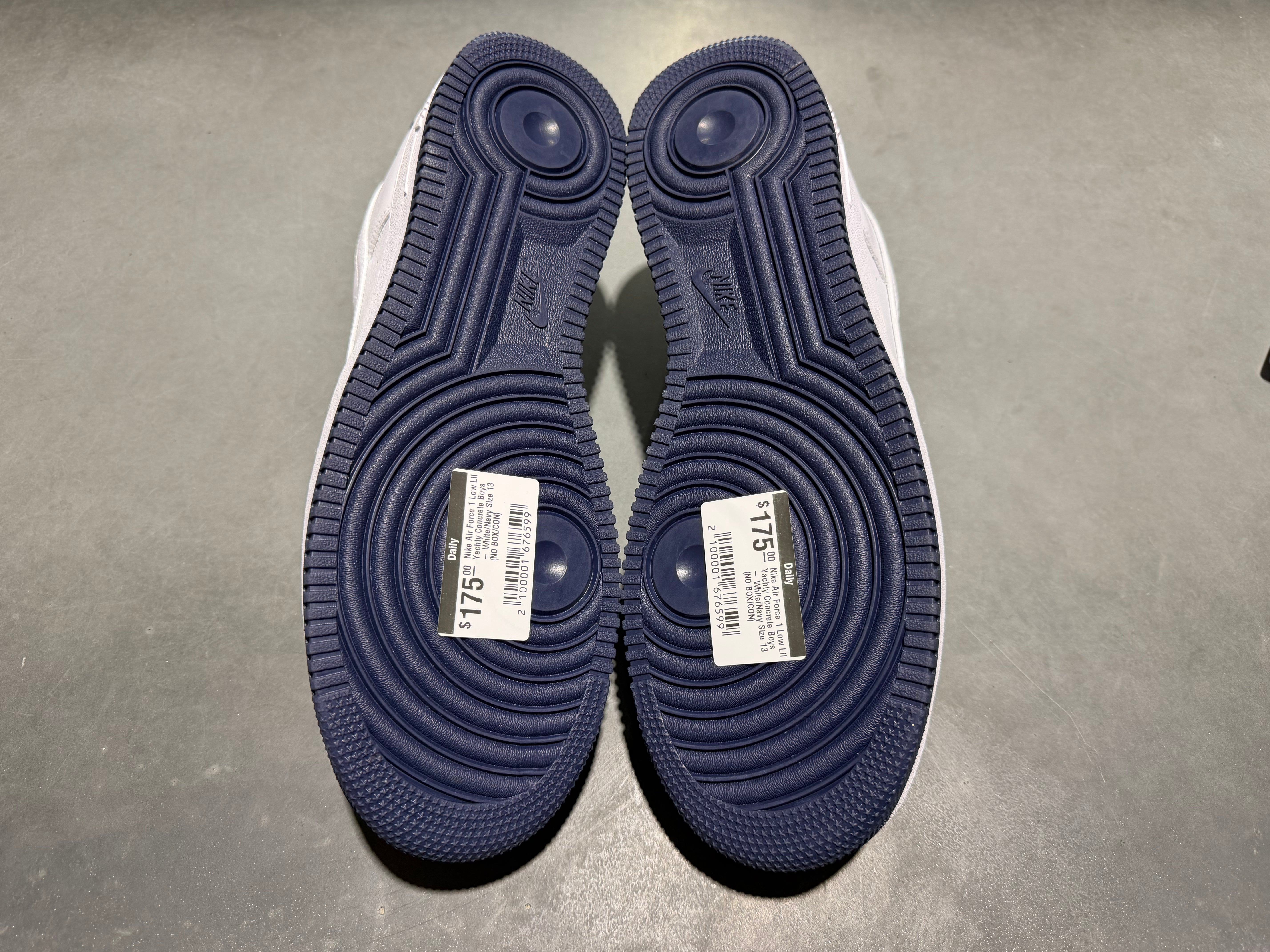 Nike Air Force 1 Low Lil Yachty Concrete Boys - White/Navy Size 13