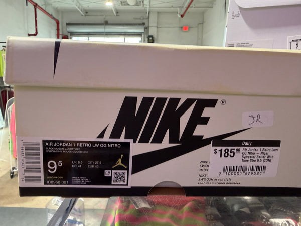 Air Jordan 1 Retro Low OG Nitro - Nigel Sylvester Better With Time Size 9.5