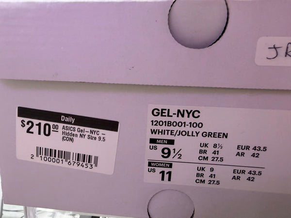 ASICS Gel-NYC - Hidden NY Size 9.5