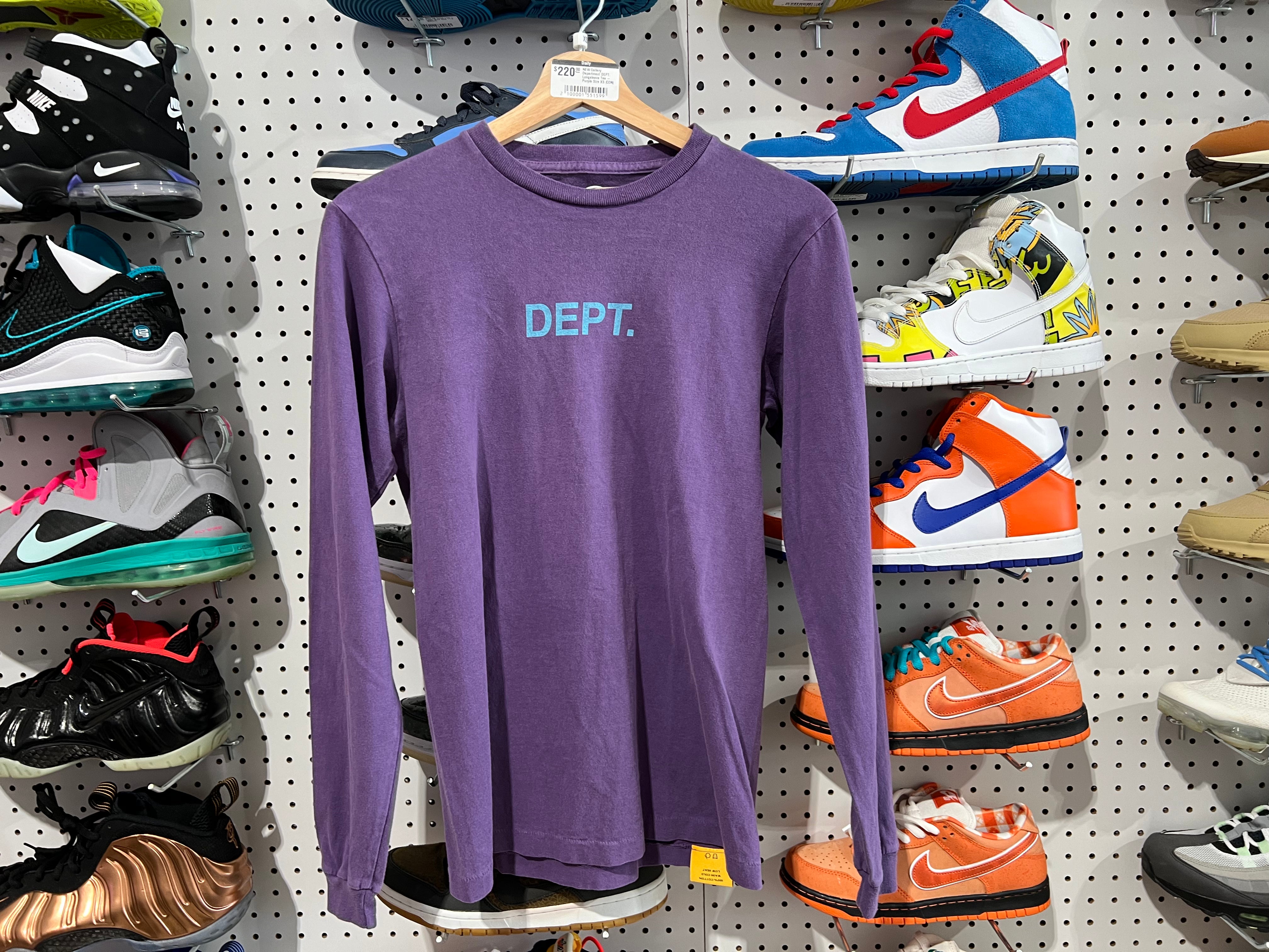 NEW Gallery Department DEPT. Longsleeve Tee - Purple