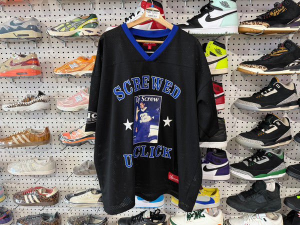 USED Supreme DJ Screw Football Jersey - Black Size XXL
