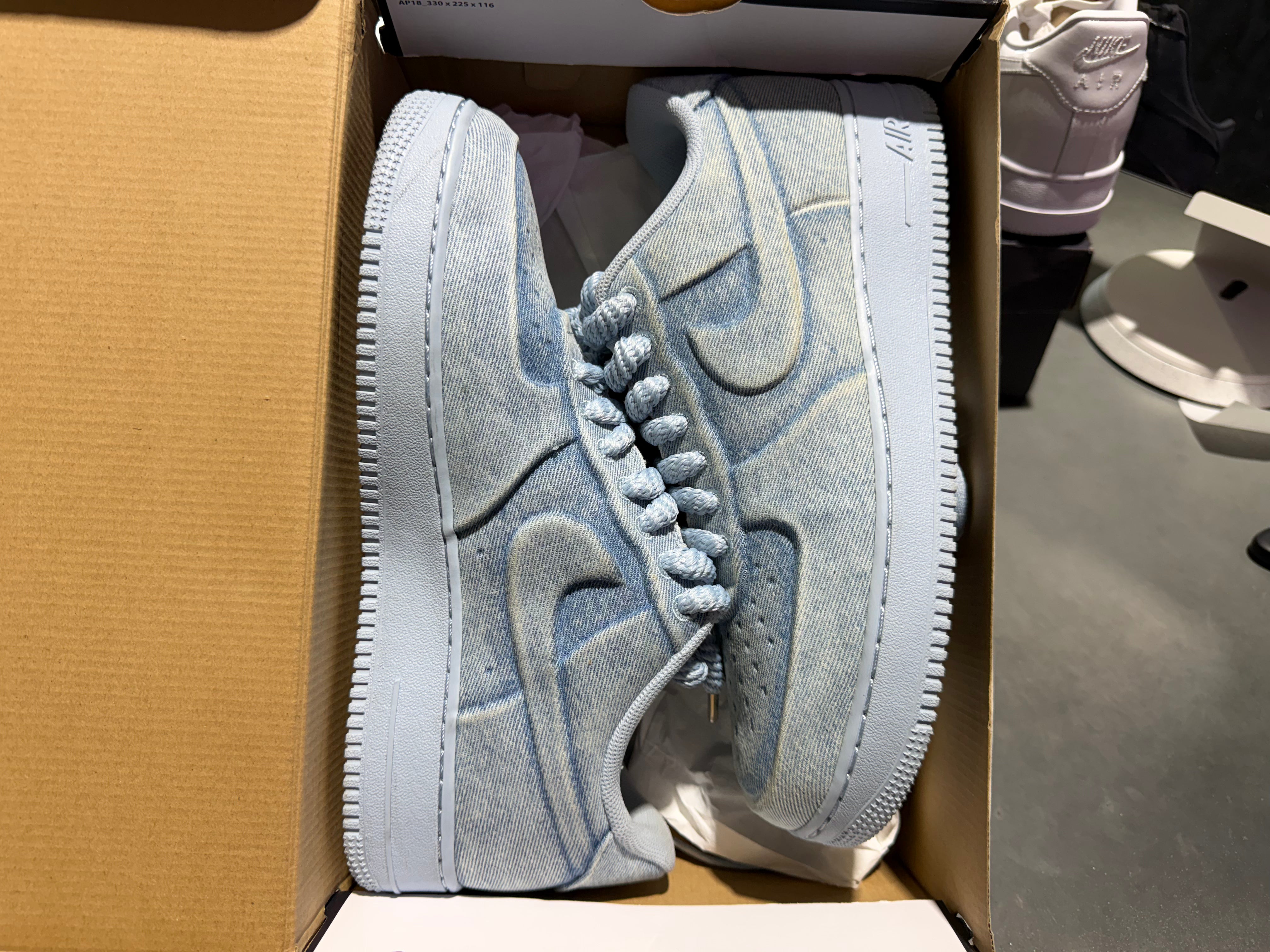 Nike Air Force 1 Low - Ja Morant Denim Light Armory Blue Size 10.5