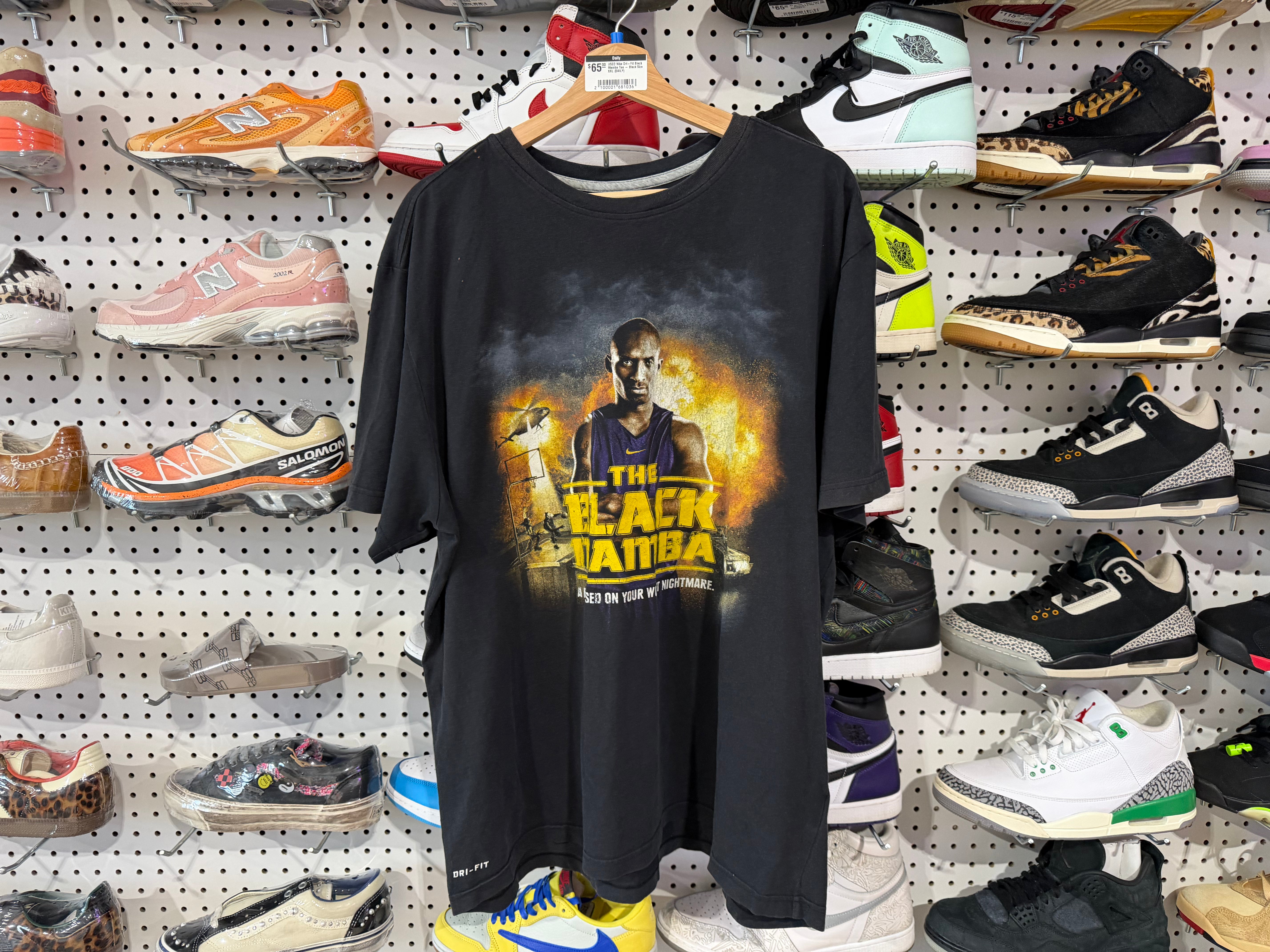 USED Nike Dri-Fit Black Mamba Tee - Black Size XXL