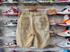 USED Distressed Carhartt Shorts - Faded Khaki Size 34