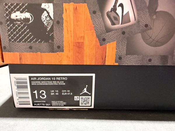 Air Jordan 10 Retro - Shadow 2025 Size 13