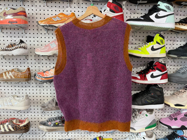 NEW Heaven By Marc Jacobs Mohair Vest - Purple Size XL