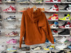 USED Supreme College Zip Up Hoodie - Rust Size Medium