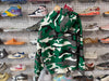 USED Supreme Zip Up Hoodie - Green Urban Camo Size Medium