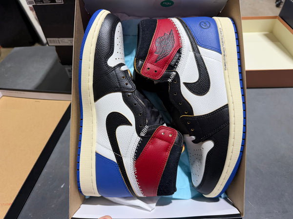 Air Jordan 1 Retro High OG SP - Fragment x Union/Varsity Red Sport Royal Size 12