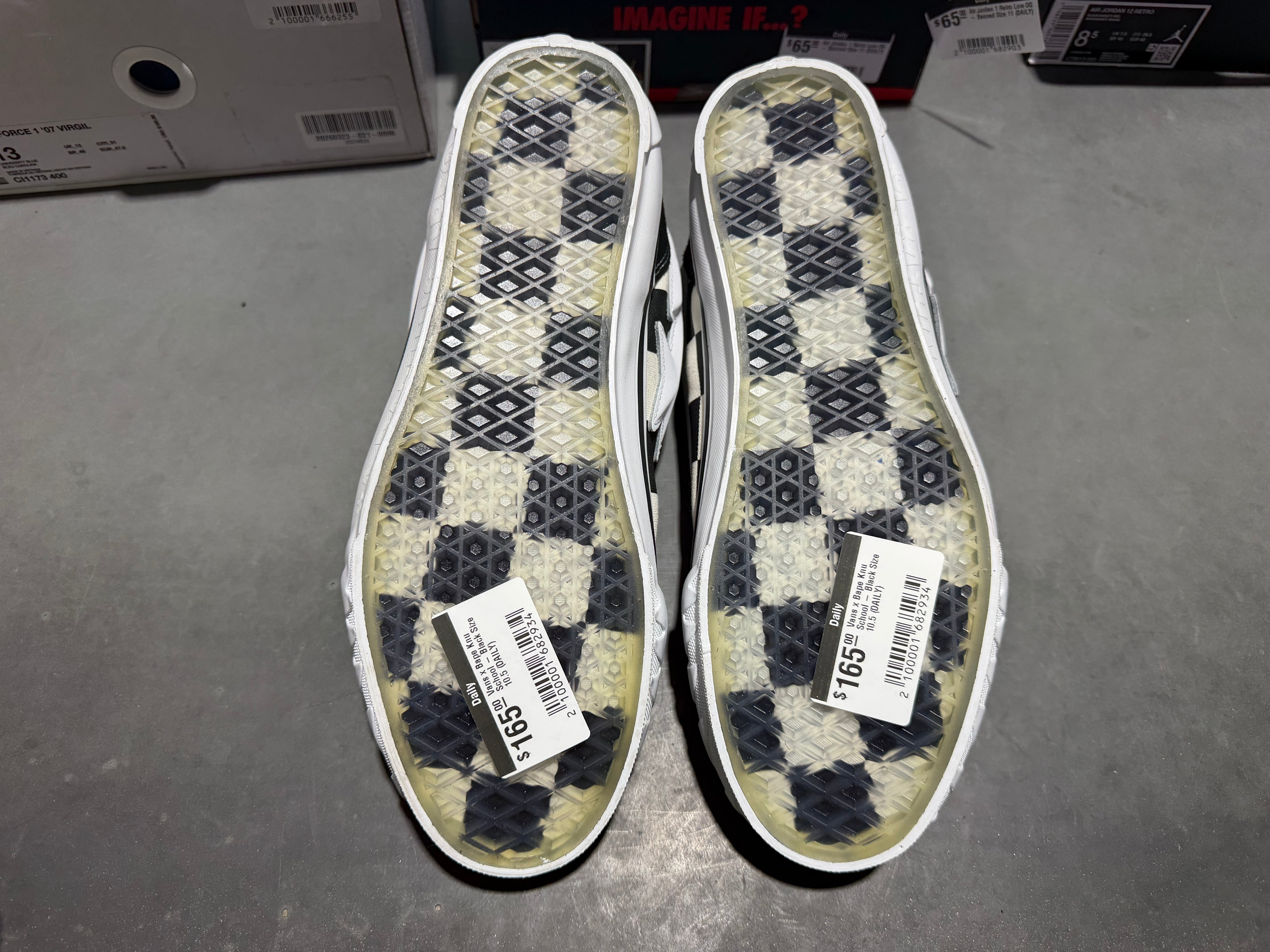 Vans x Bape Knu School - Black Size 10.5