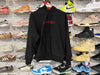 USED Supreme x Swarovski Motion Logo Hooded Sweatshirt - Black / Red Size Small