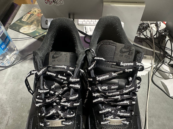 Nike Air Force 1 Low Supreme - Black Size 9.5