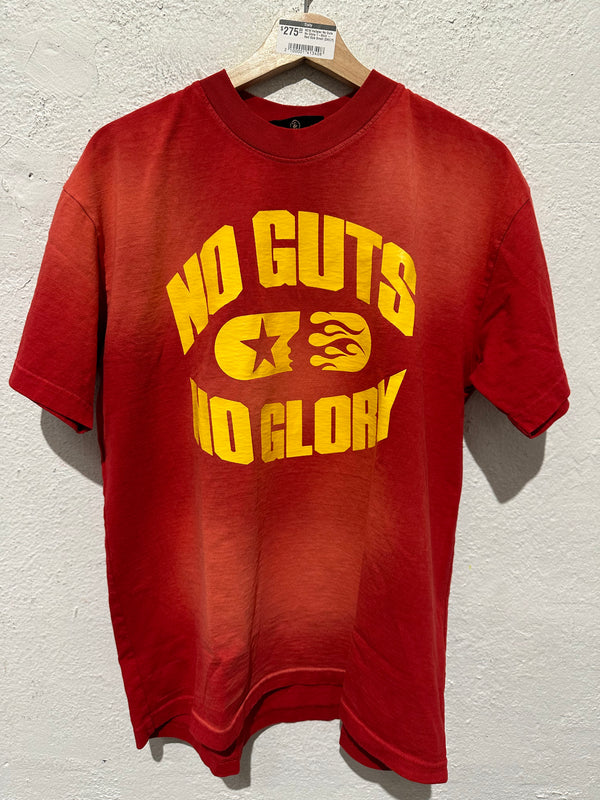 NEW Hellstar No Guts No Glory T-Shirt - Red Size Small