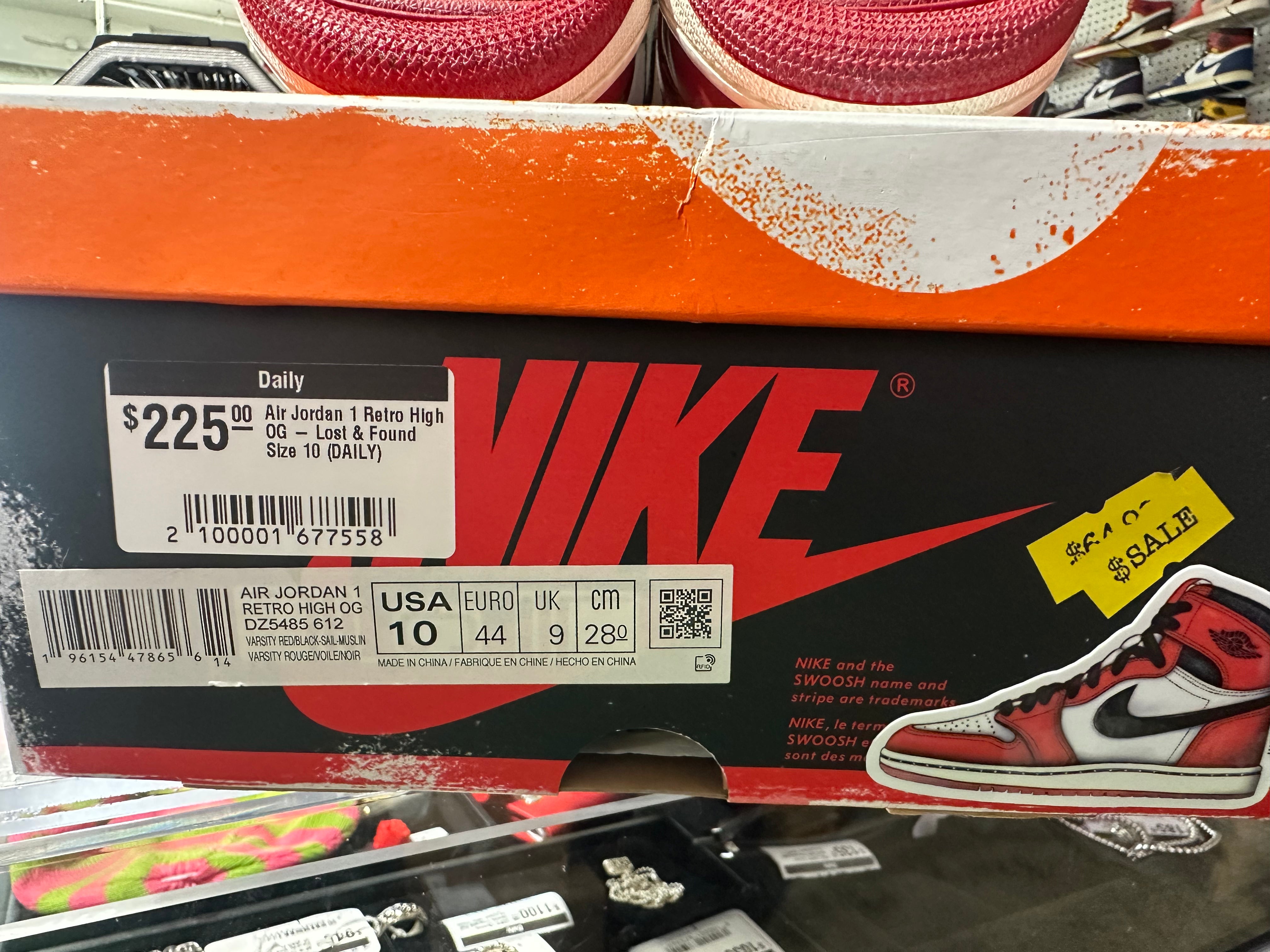 Air Jordan 1 Retro High OG - Lost & Found Size 10
