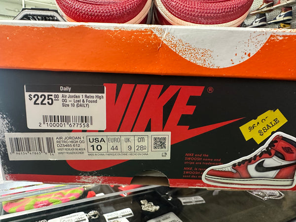 Air Jordan 1 Retro High OG - Lost & Found Size 10