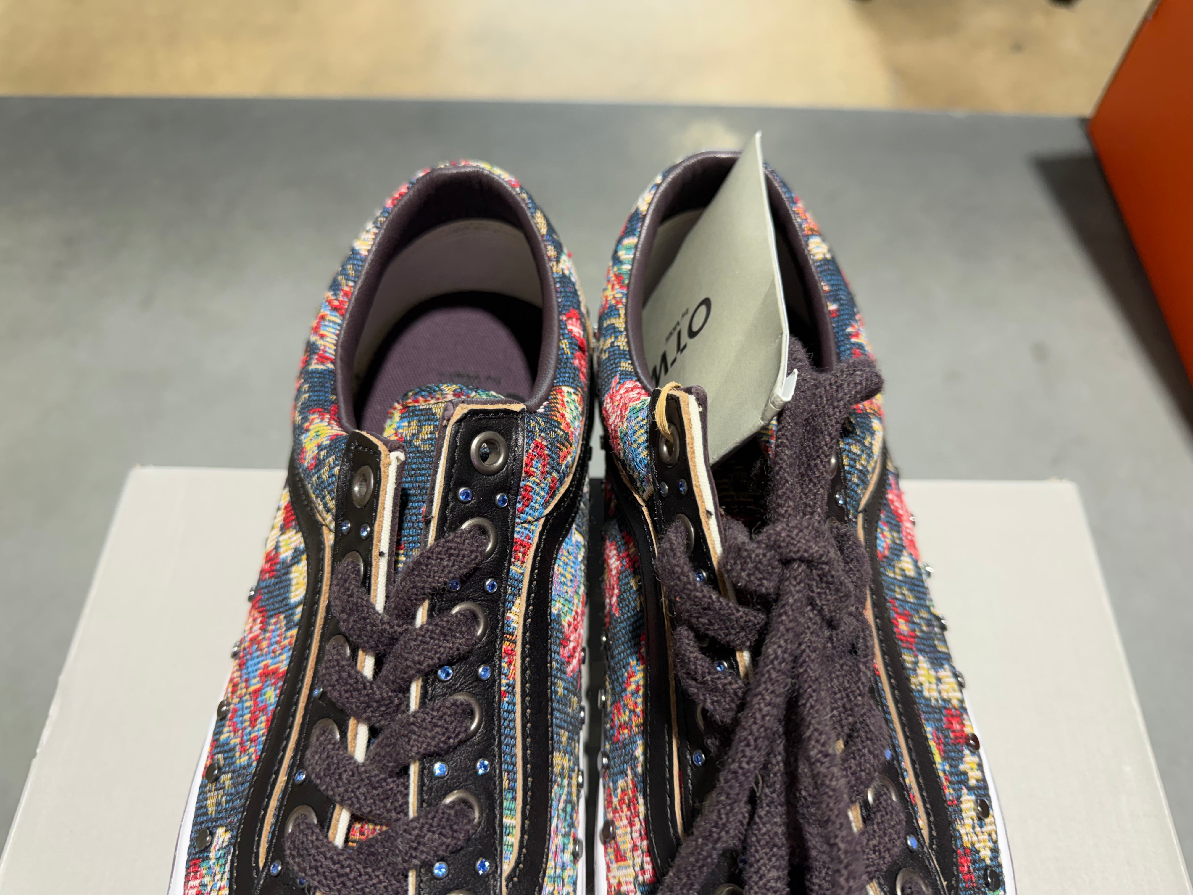 Vans OTW Old Skool 36 Vibram -Floral Rivets Black Size 10