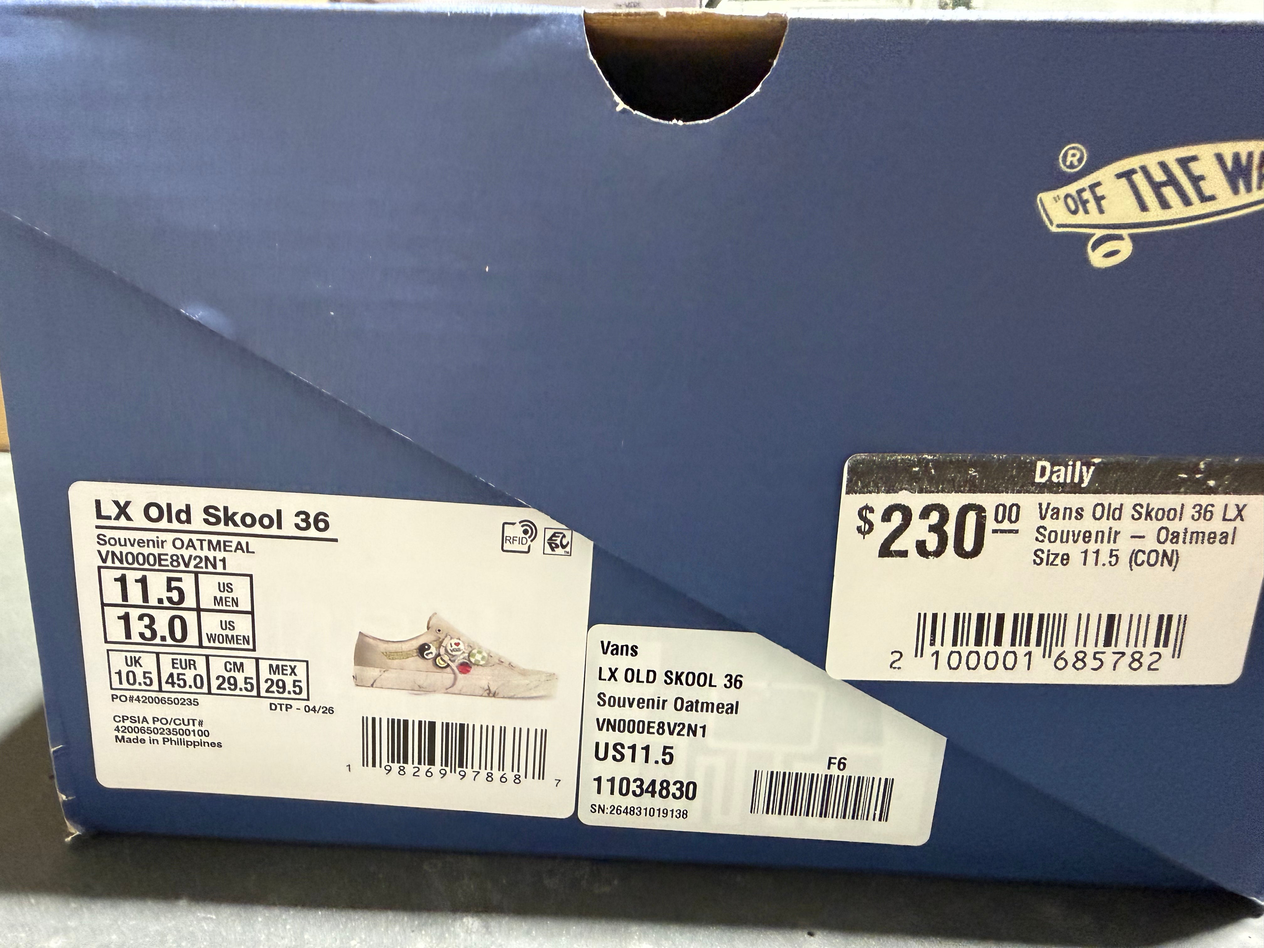Vans Old Skool 36 LX Souvenir - Oatmeal Size 11.5