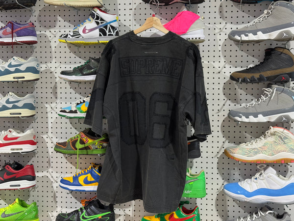 NEW Supreme MM6 Maison Margiela Cotton Football Jersey - Black Size Large
