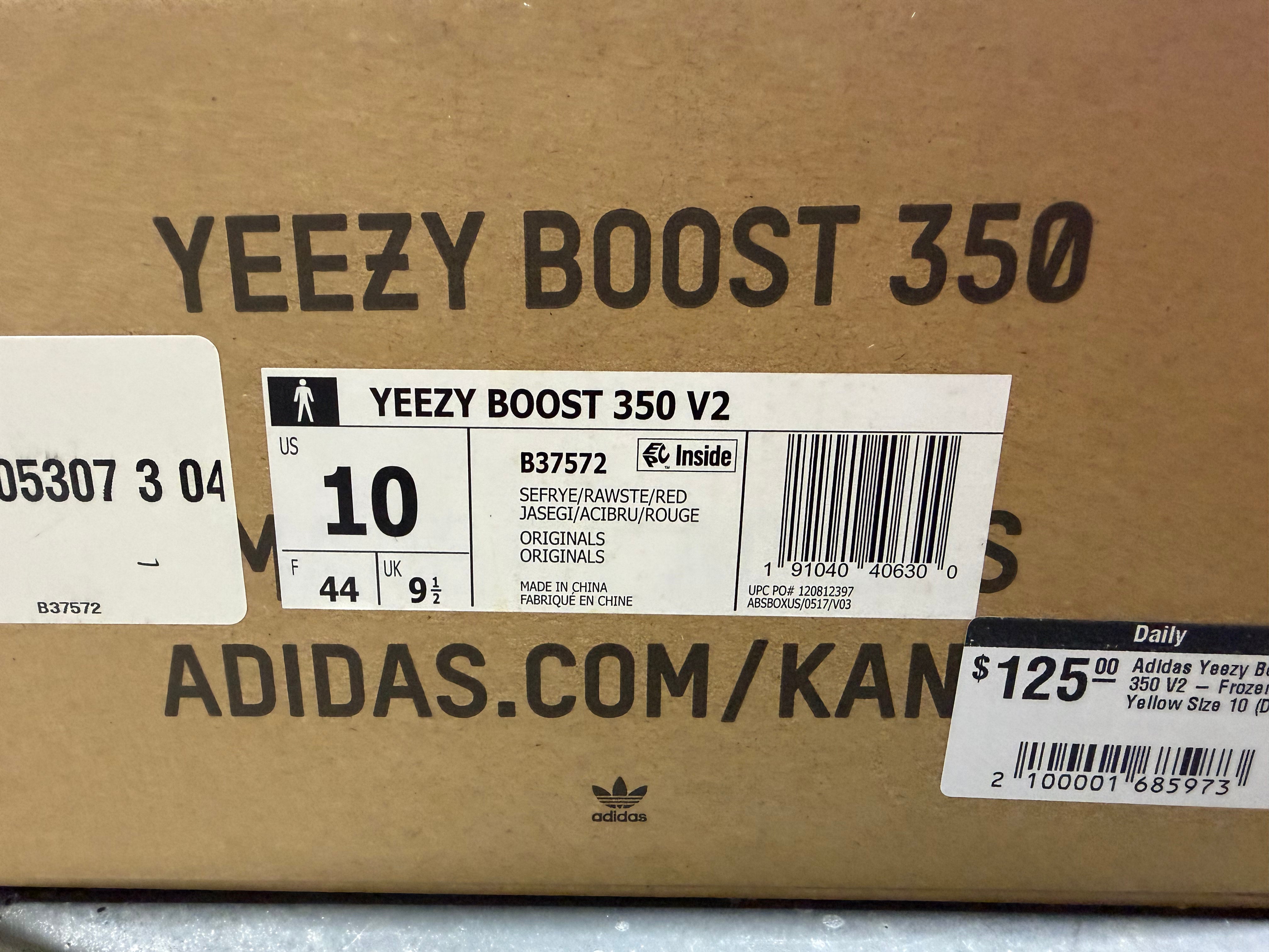 Adidas Yeezy Boost 350 V2 - Frozen Yellow Size 10