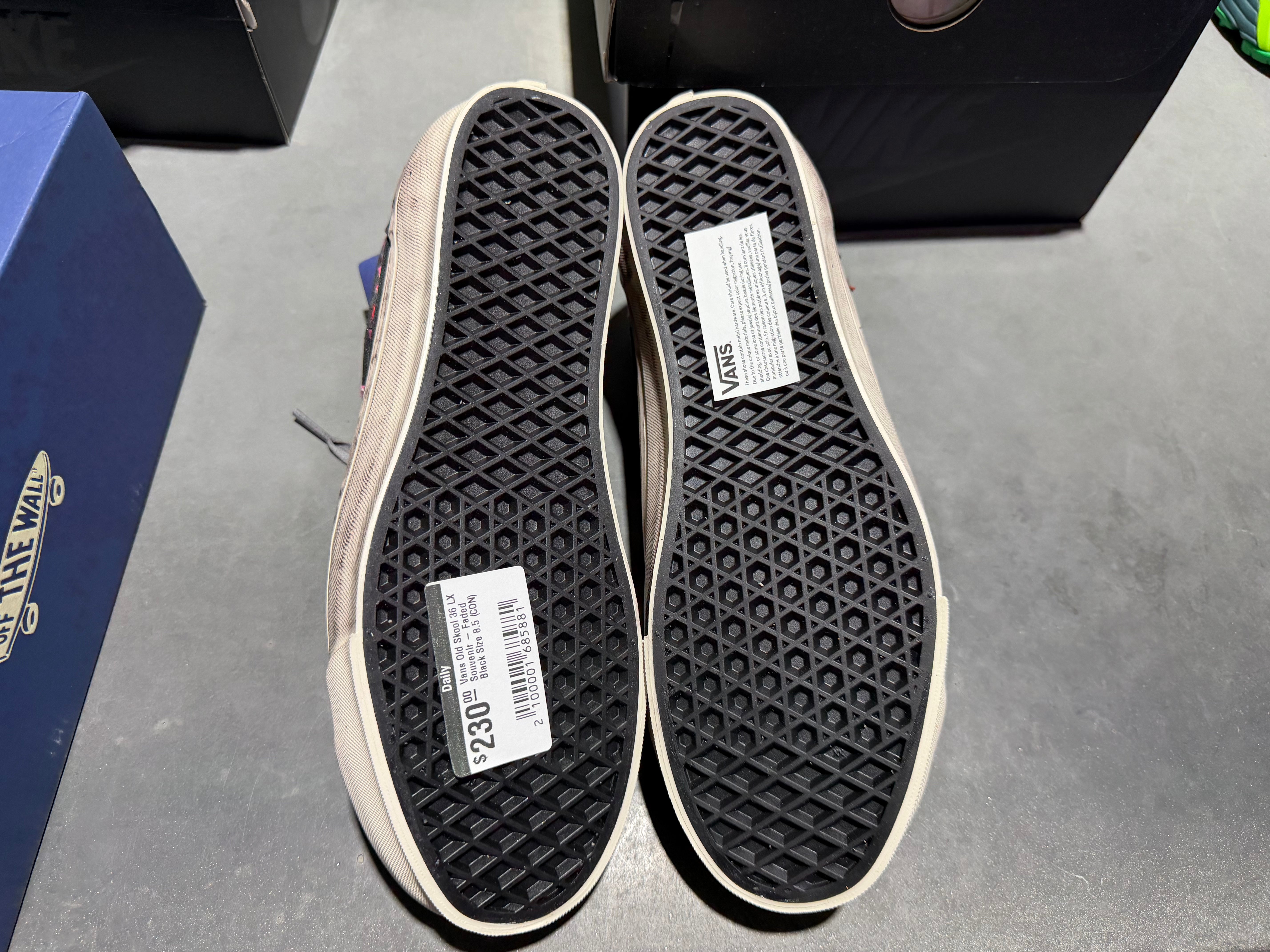 Vans Old Skool 36 LX Souvenir - Faded BlackSize 8.5