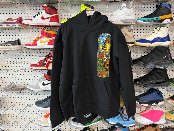 NEW Who Decides War Stained Glass Hoodie - Black Size Large
