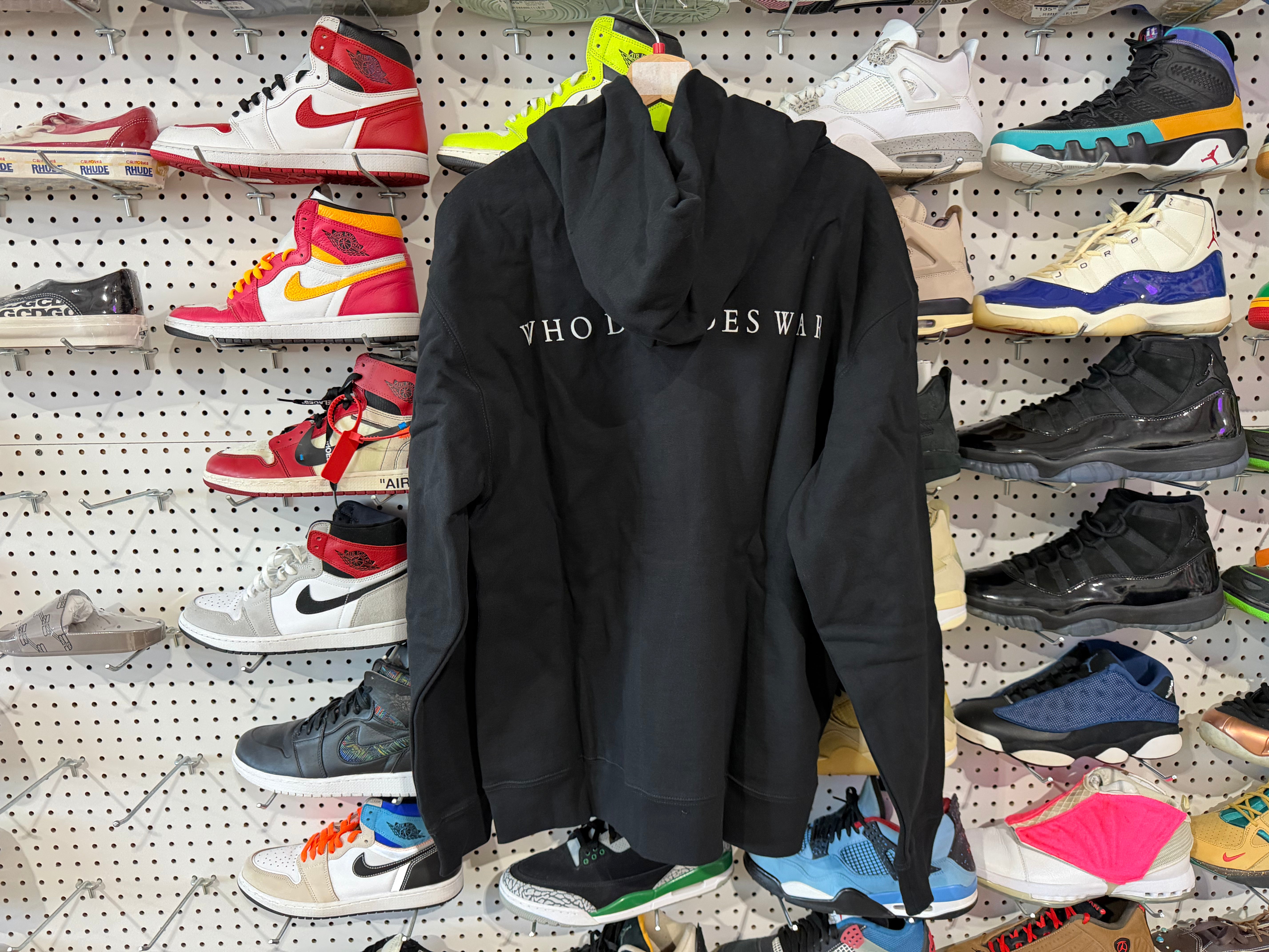 NEW Who Decides War Stained Glass Hoodie - Black Size Large