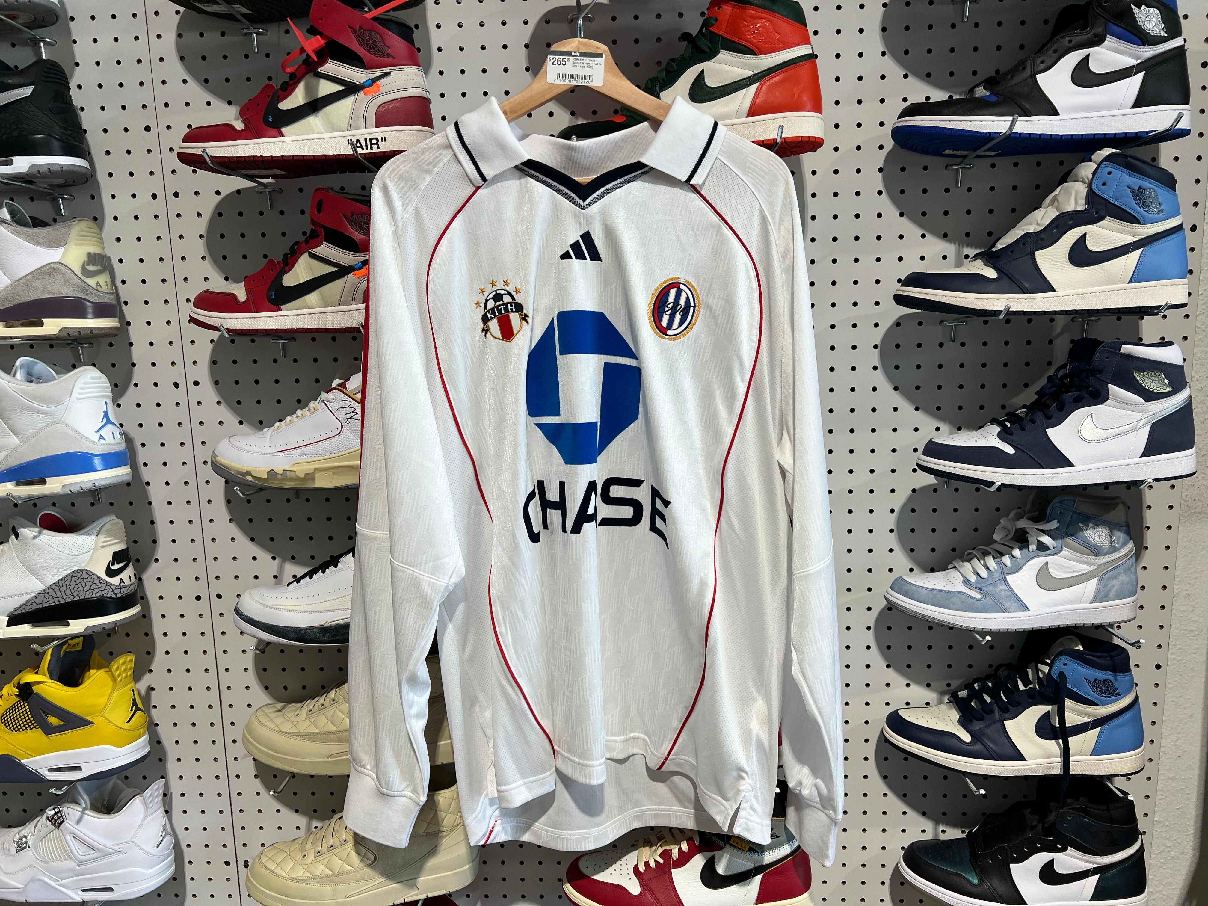 NEW Kith x Chase Soccer Jersey - White Size Large