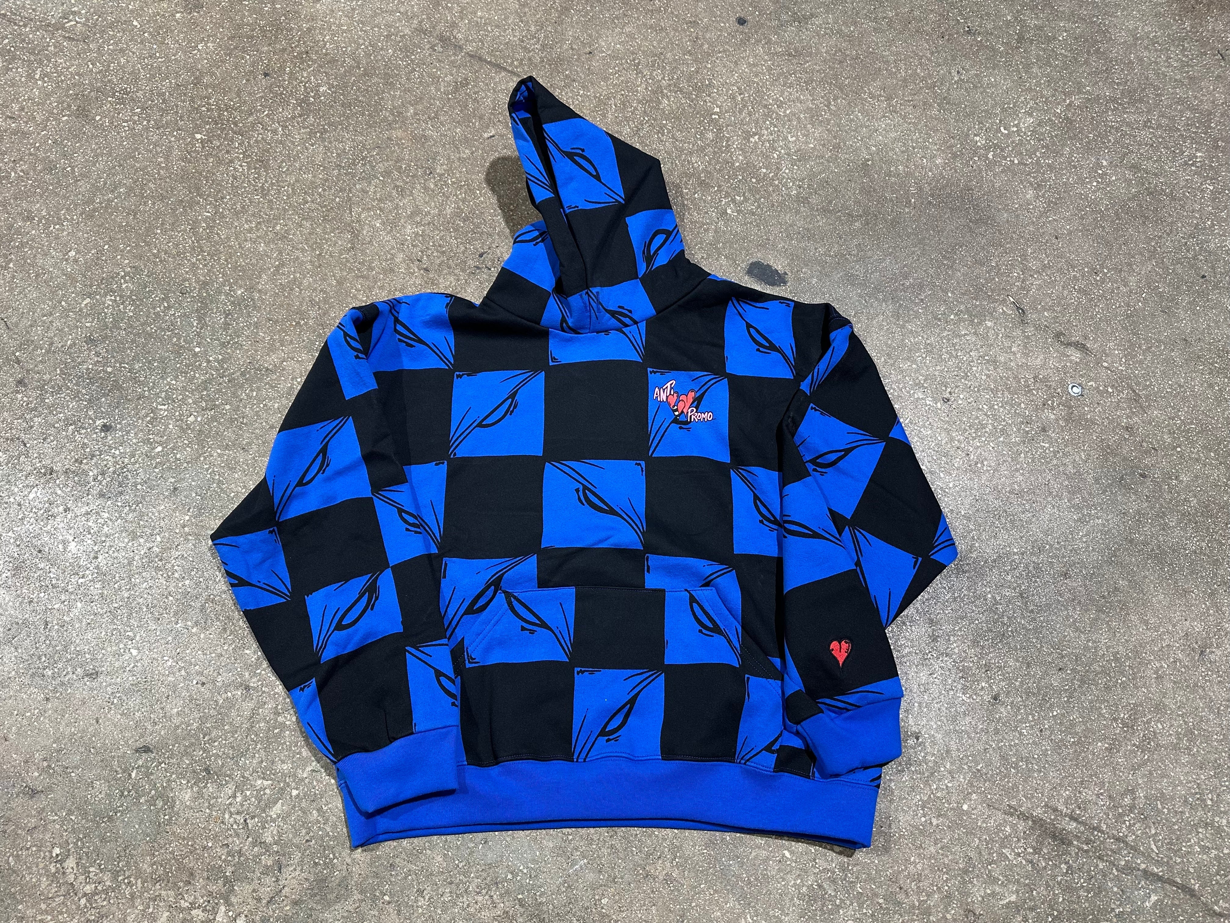 NEW Anti Promo Matty Boy 99 Eyes Hoodie - Royal Blue Size Large