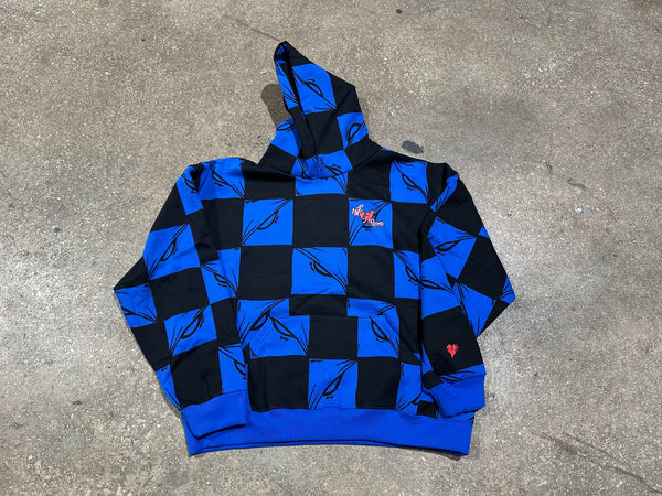 NEW Anti Promo Matty Boy 99 Eyes Hoodie - Royal Blue Size Large