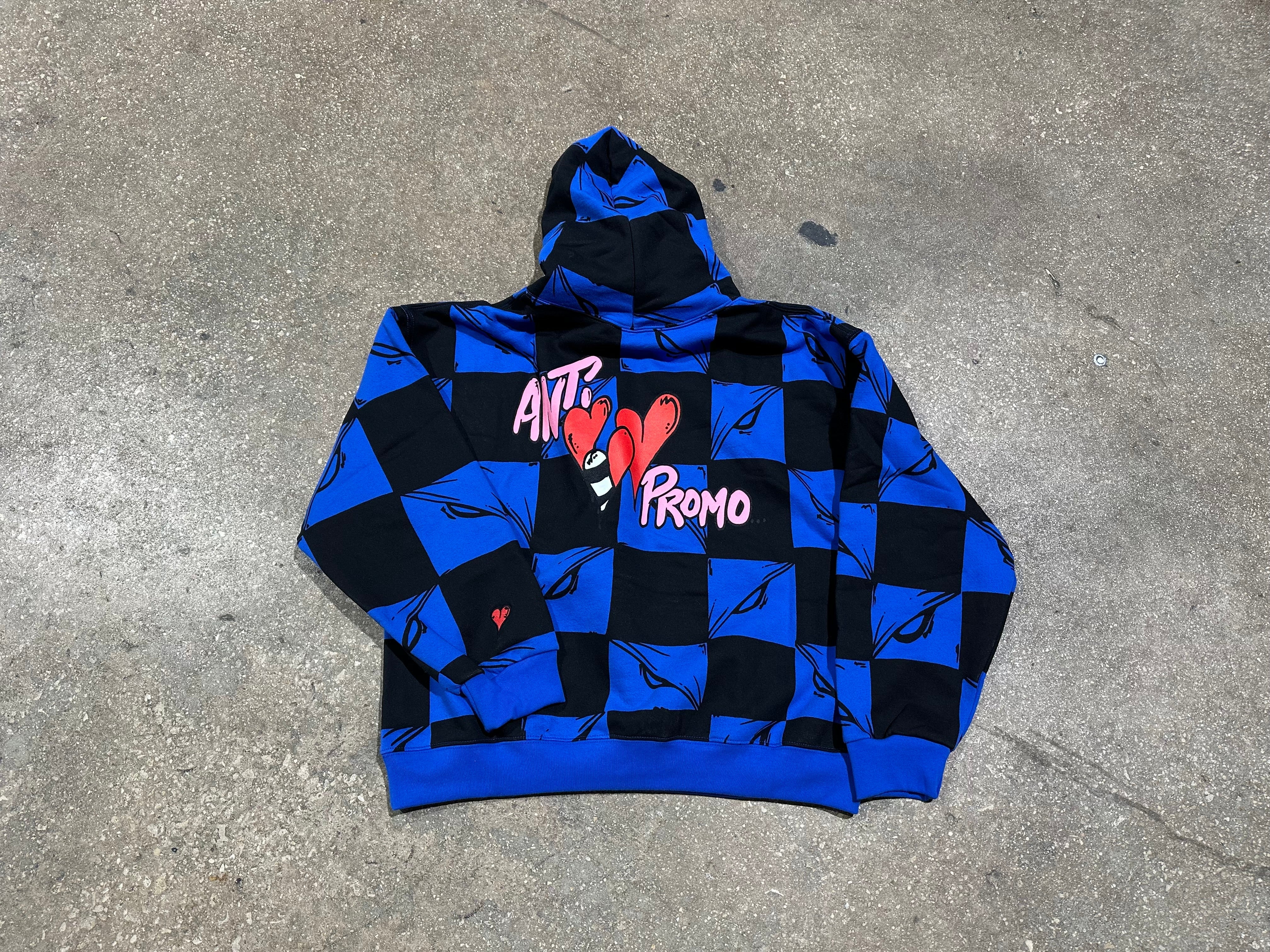 NEW Anti Promo Matty Boy 99 Eyes Hoodie - Royal Blue Size Large