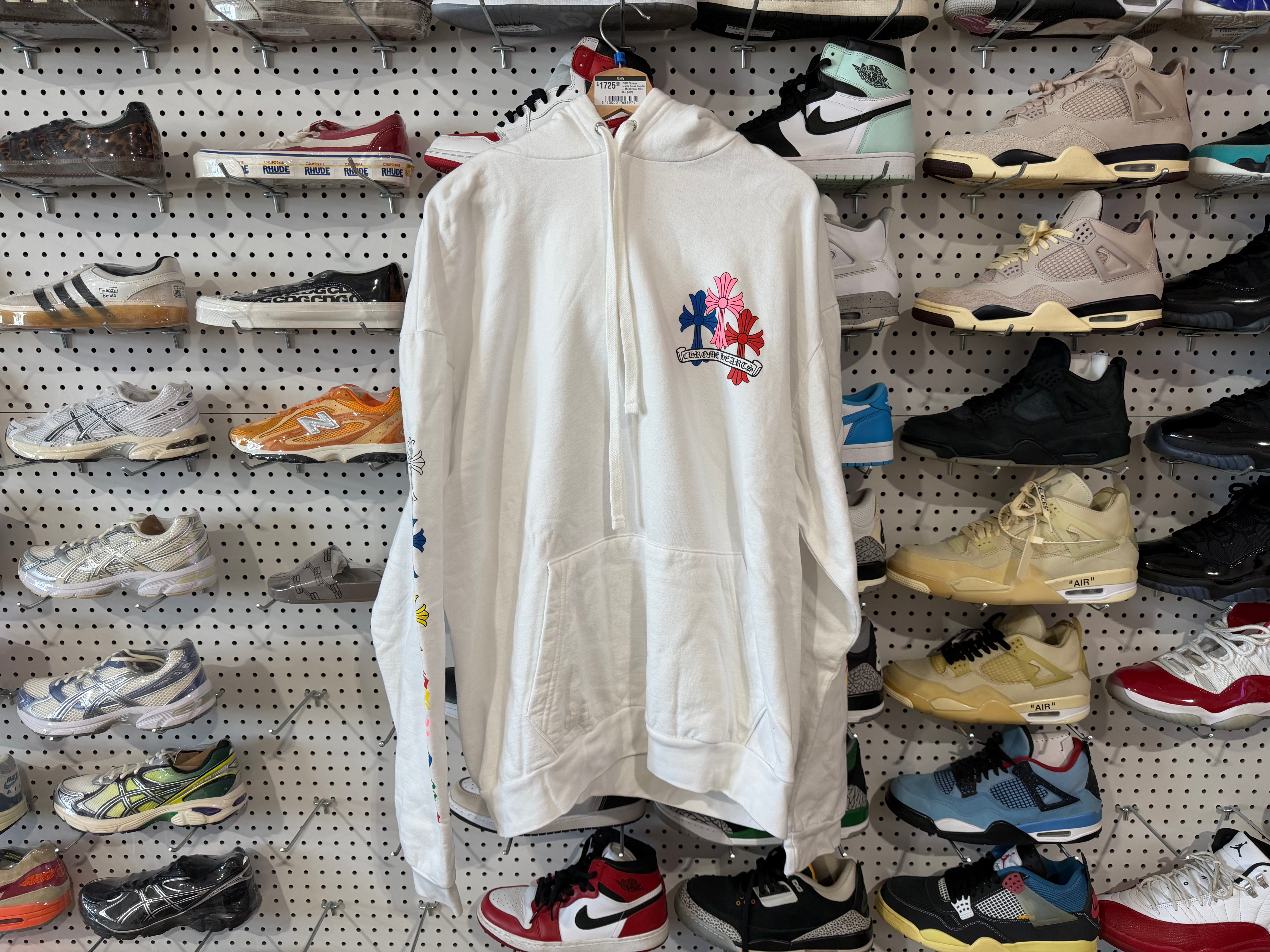 USED Chrome Hearts Cross Hoodie - Multi Color Size XXL