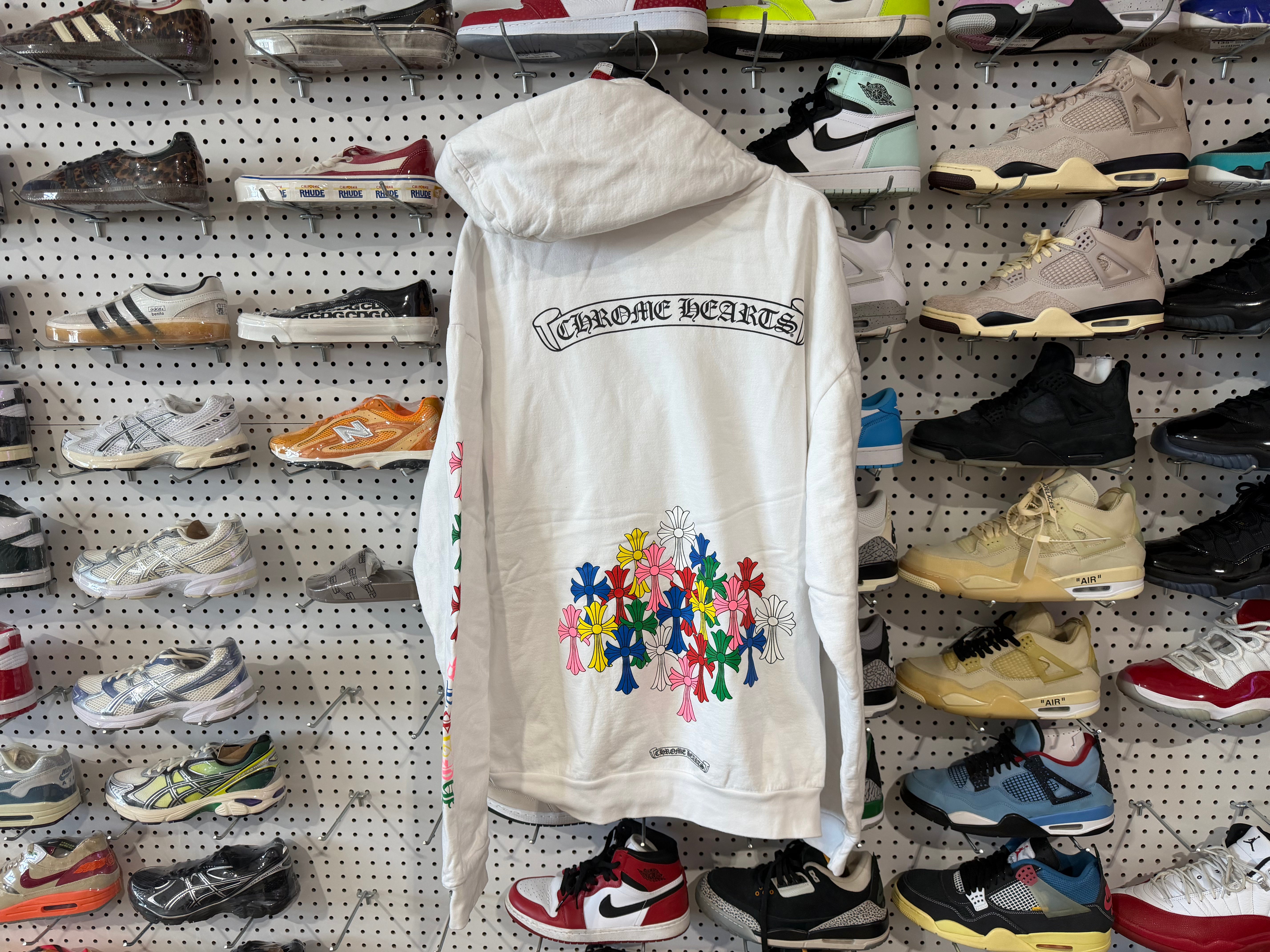 USED Chrome Hearts Cross Hoodie - Multi Color Size XXL