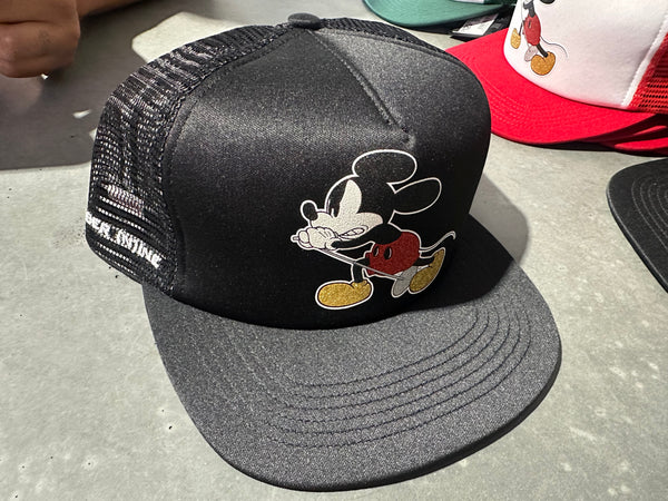 NEW Supreme x NUMBER NINE Mickey Mesh 5 Panel Trucker Hat - Black