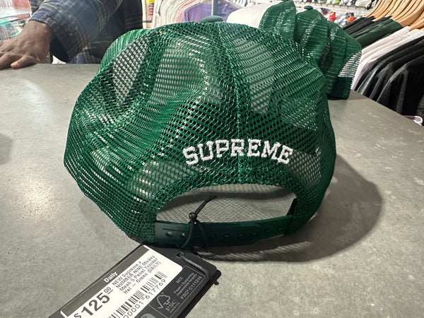 NEW Supreme x NUMBER NINE Mickey Mesh 5 Panel Trucker Hat - Green