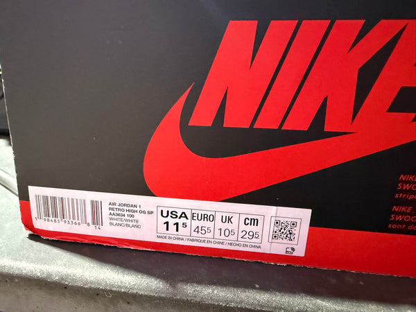 Air Jordan 1 Retro High - Virgil Abloh Archive/Alaska Size 11.5
