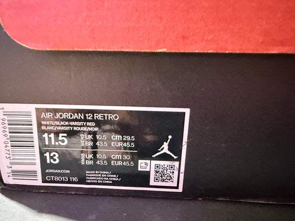 Air Jordan 12 Retro - Cherry Size 11.5