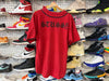 USED Stussy Baseball Jersey - Red Size Large