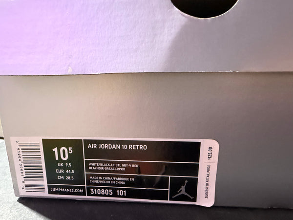 Air Jordan 10 Retro - Steel 2005 Size 10.5