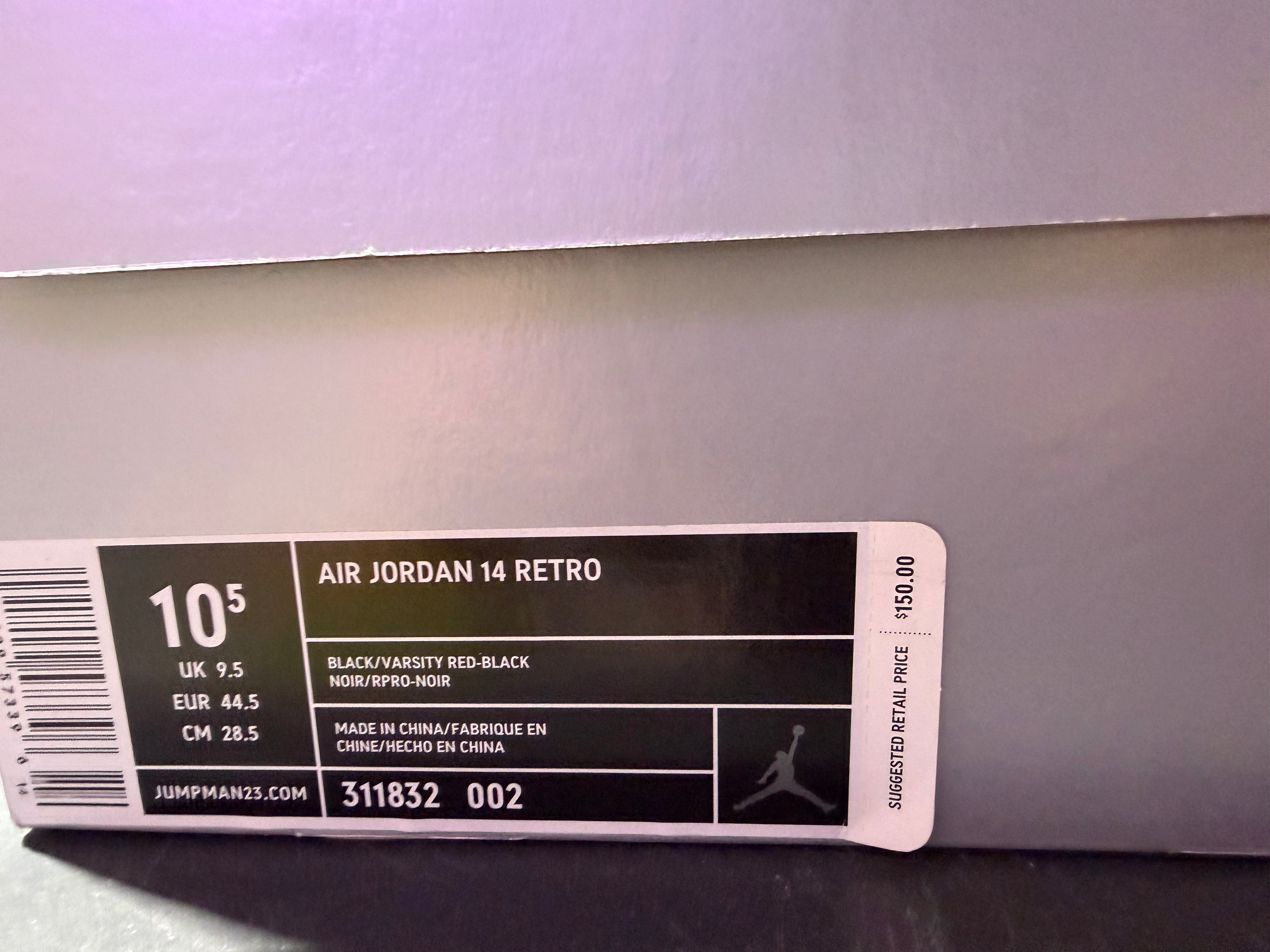 Air Jordan 14 Retro - Last Shot 2005 Size 10.5