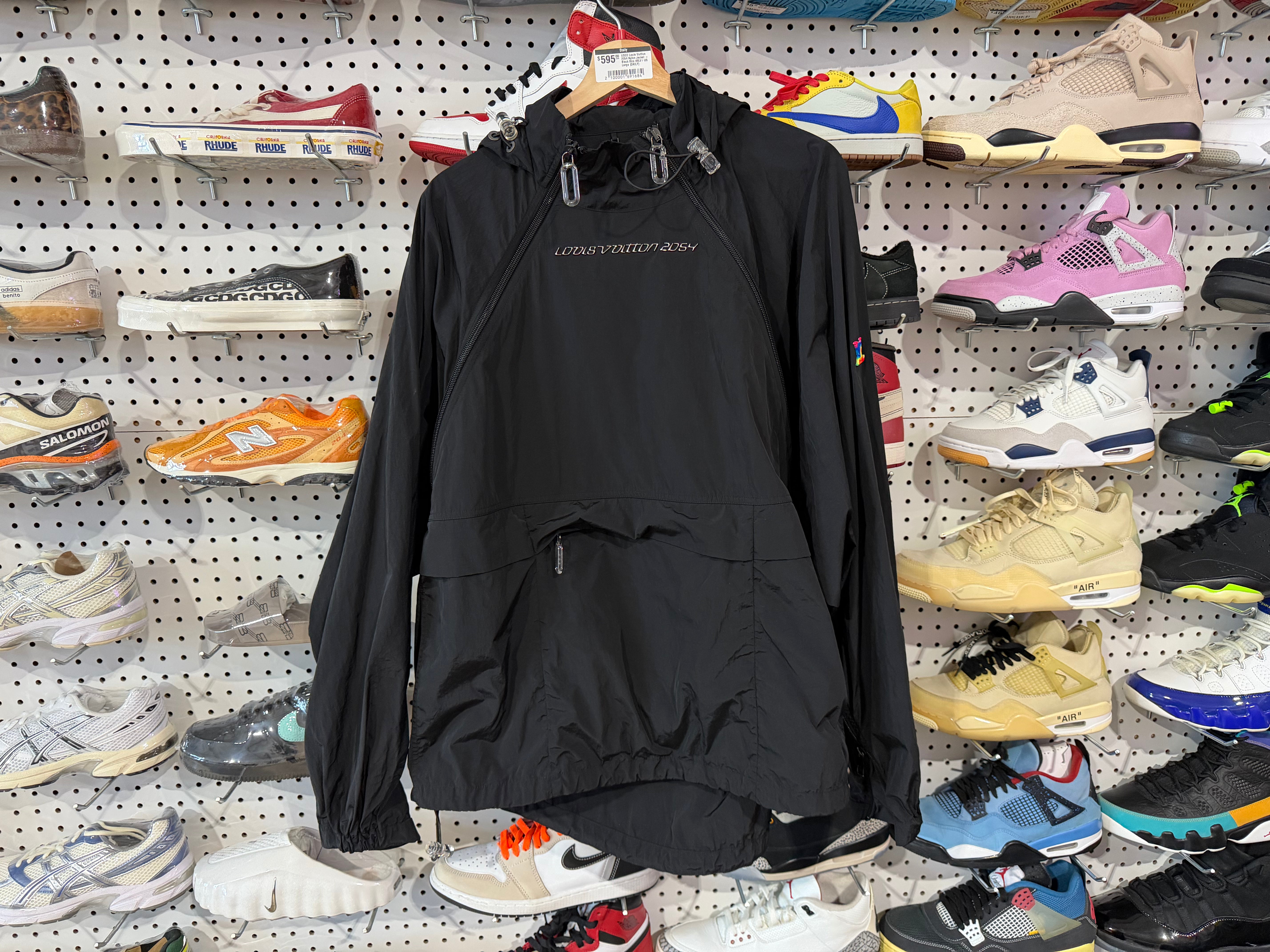 USED Louis Vuitton 2054 Nylon Jacket - Black Size 48LV / US Large
